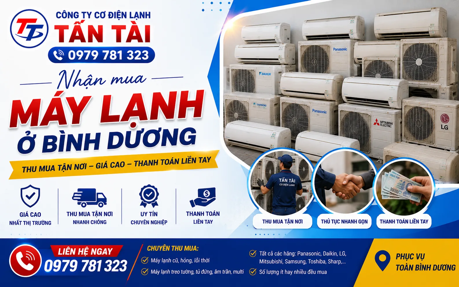 Nhận mua máy lạnh ở Bình Dương