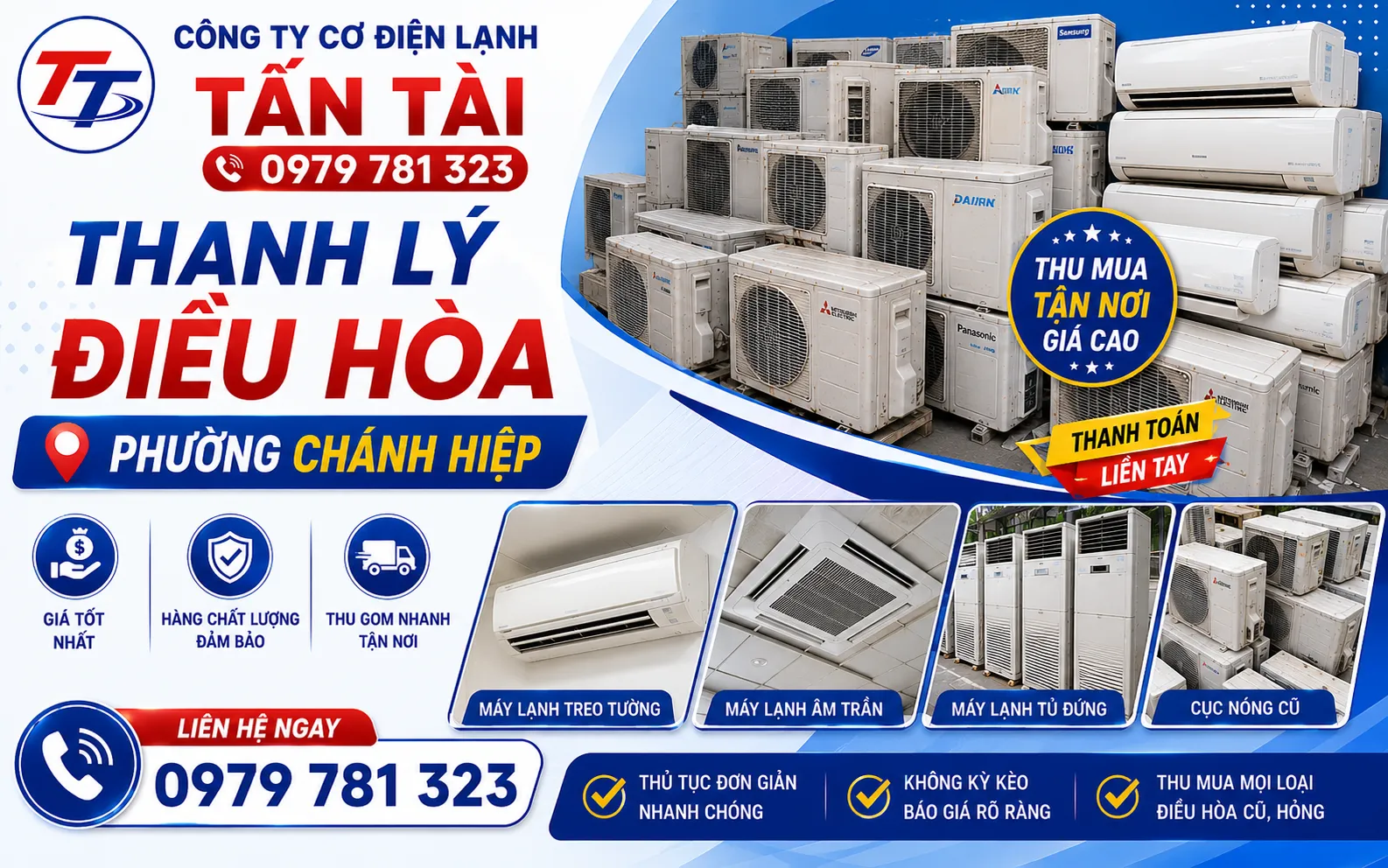 Thanh lý điều hòa phường Chánh Hiệp