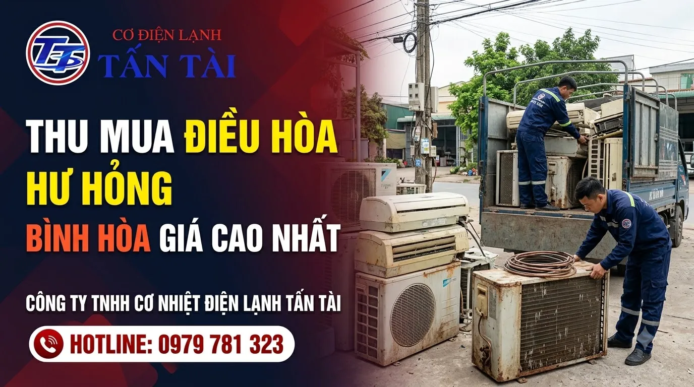 Thu mua điều hòa hư hỏng Bình Hòa giá cao nhất