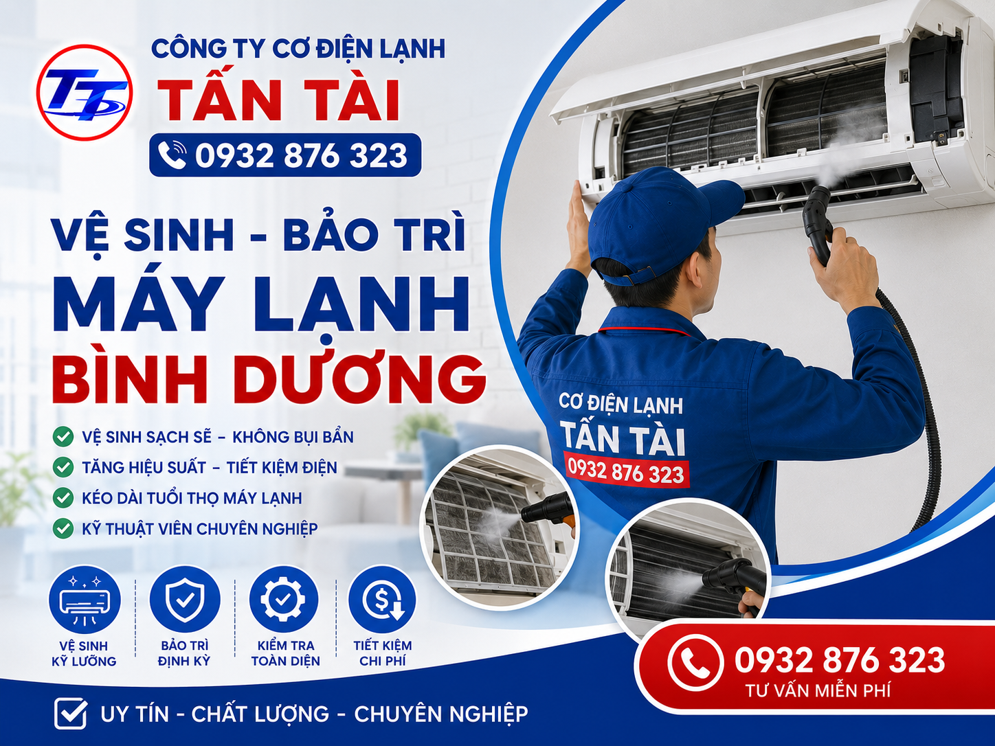 Vệ Sinh - Bảo Trì Máy Lạnh Bình Dương
